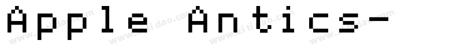 Apple Antics字体转换